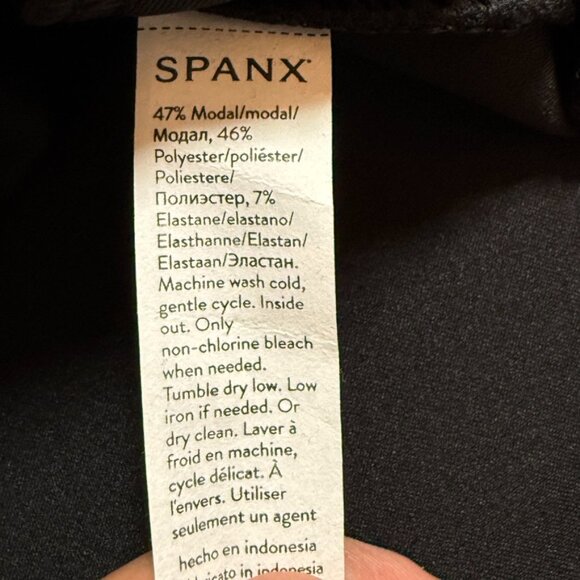 Spanx Womens AirEssentials Half Zip Very Black Size Large Lounge Comfy Soft NWT - Picture 7 of 11